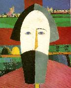 head of a peasant Kazimir Malevich
